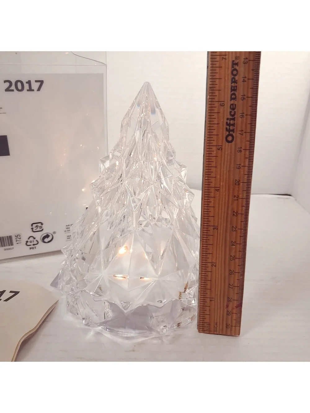 Ikea Vinter 2017 Acrylic Lighted Christmas Tree Figure clear Vinterfest lights